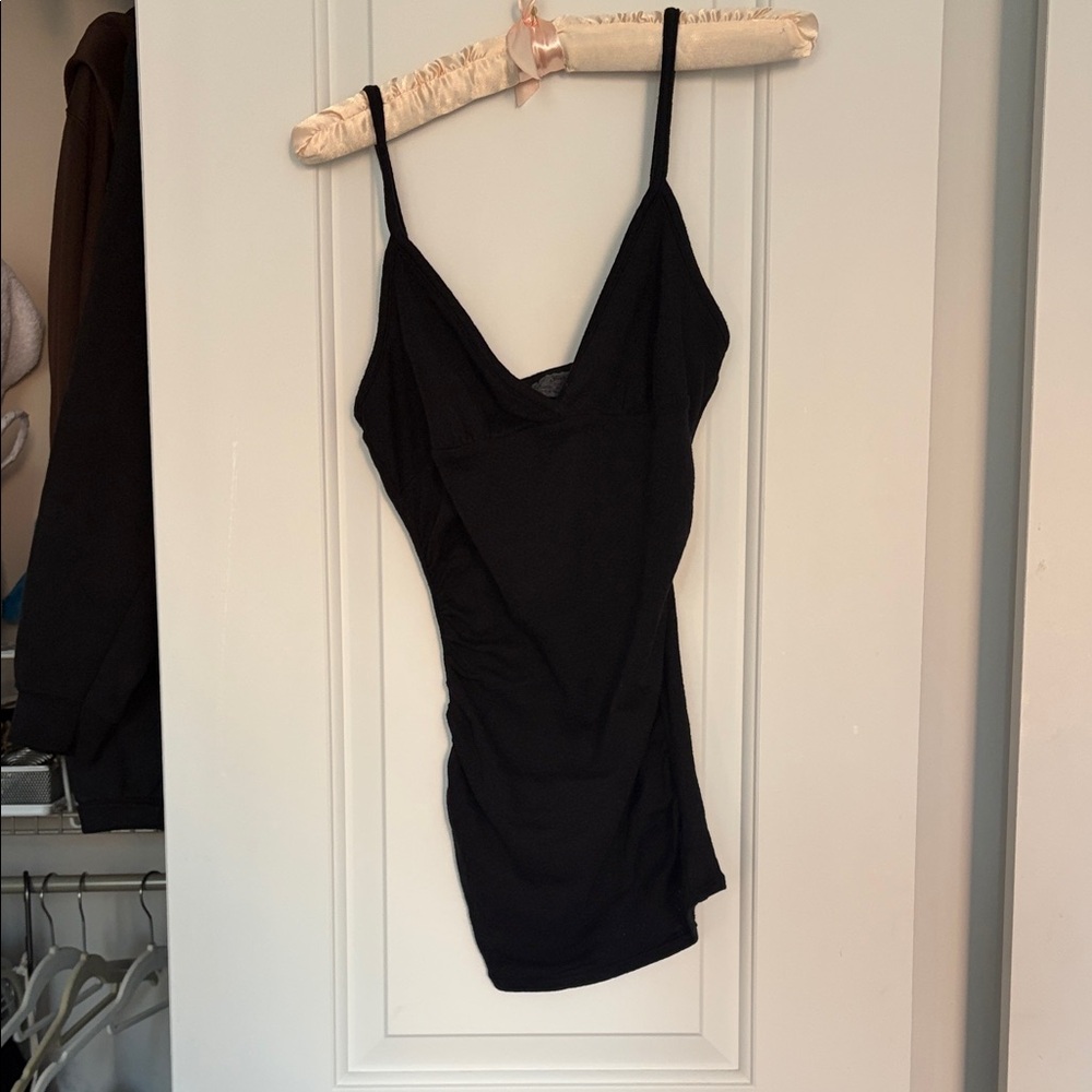 Michael Stars Black V-Neck spaghetti strap one size fits all